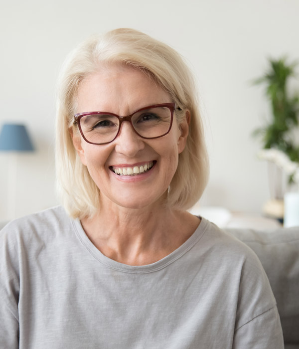 woman smiling